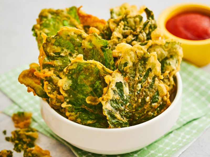 keripik bayam, cemilan anak sehat dan lezat mudah dibuat