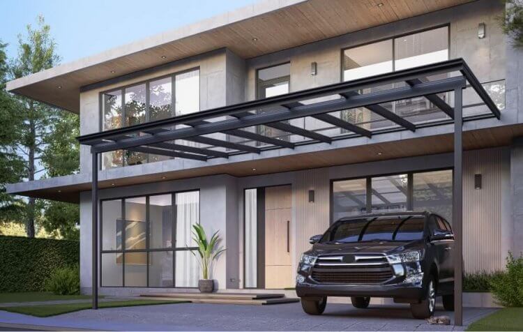atap aluminium granroof untuk bangunan modern