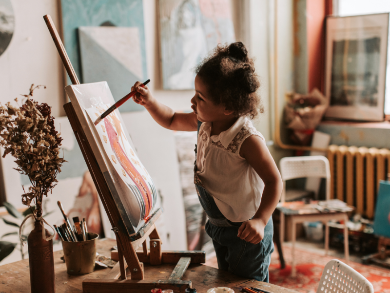 mengasah motorik halus anak lewat kegiatan melukis