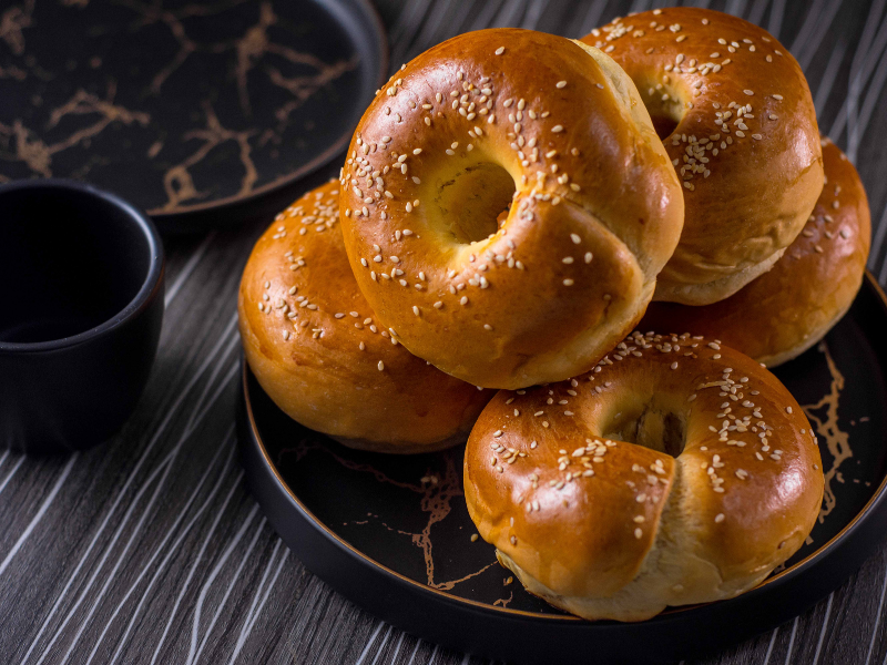 resep roti bagel panggang yang empuk dan lezat