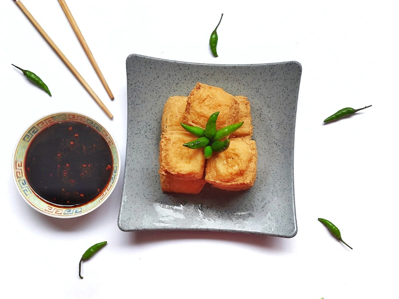 cara membuat tahu susu goreng dengan sambal kecap