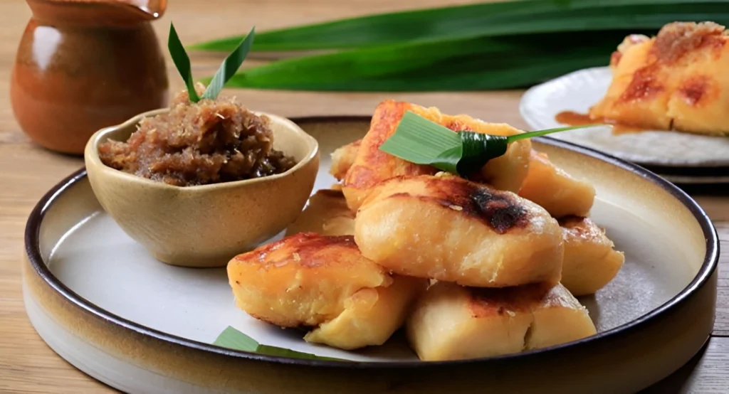 resep colenak dengan saus gula aren kelapa yang legit