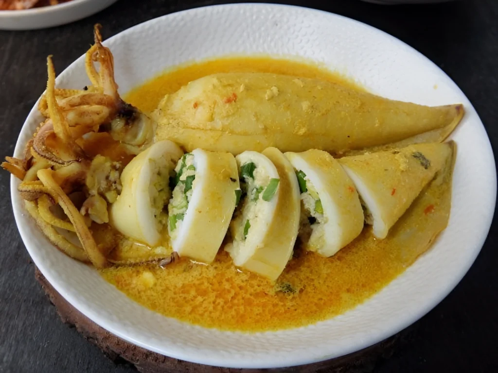 resep gulai cumi isi telur yang empuk dan lezat