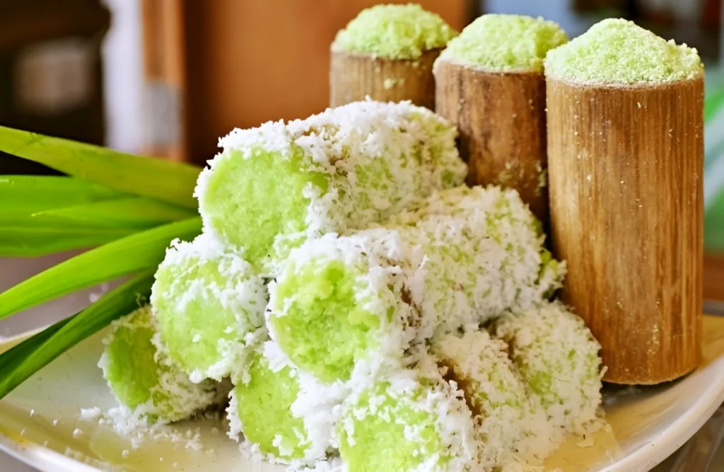 resep kue putu yang lembut, harum, dan tanpa cetakan