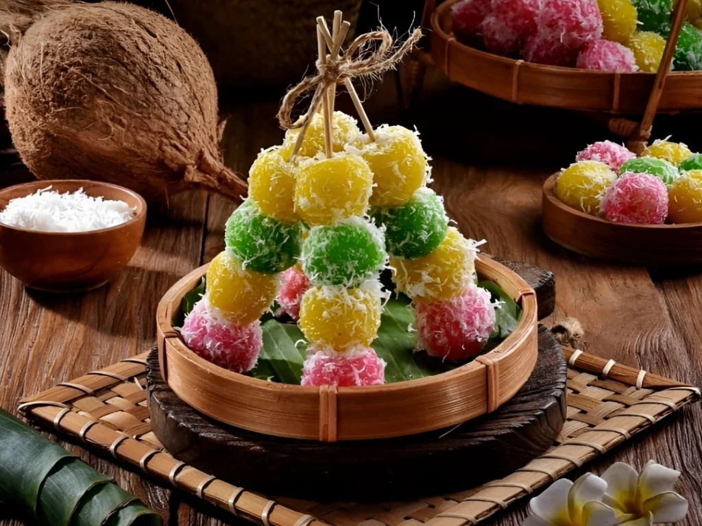 resep sate singkong pelangi, cemilan warna-warni yang lezat