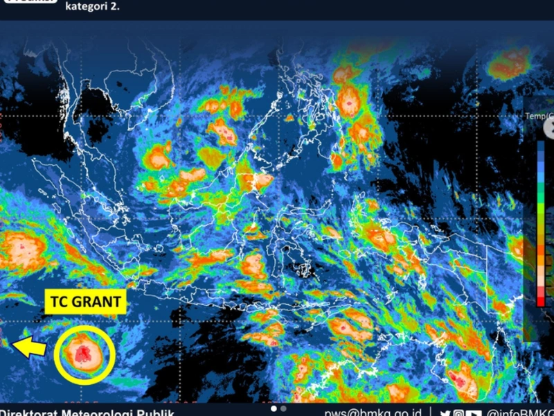Siklon Tropis Grant 2025
