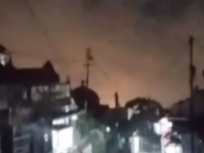 Dentuman Cahaya Misterius Puncak Cianjur