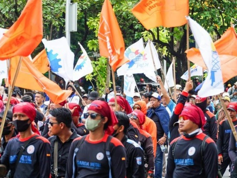 Konvoi Motor Buruh Jakarta