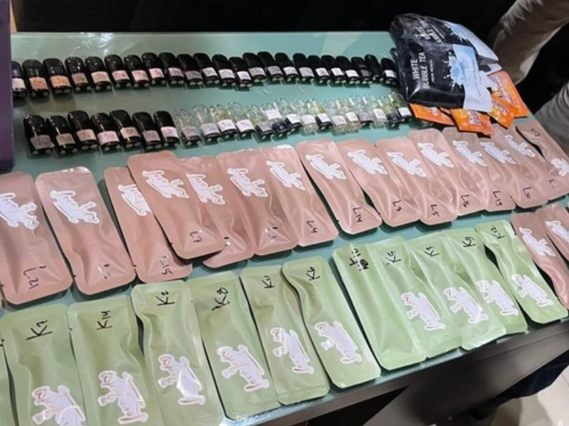 Lab Narkoba Vape Happy Water