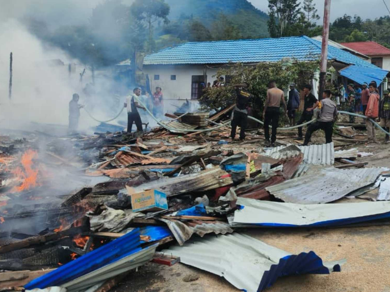 Api Tolikara Papua Pegunungan
