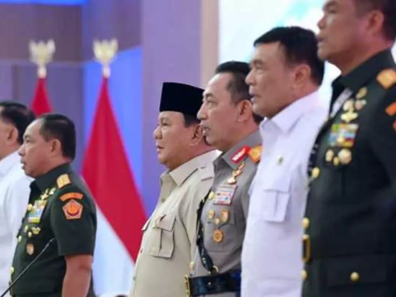 Rapim TNI-Polri di Istana Prabowo