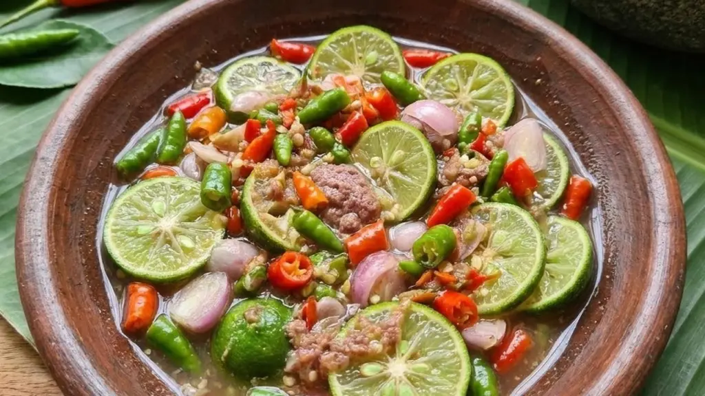 sambal jeruk nipis mentah