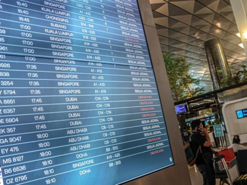 Penerbangan Timur Tengah Batal