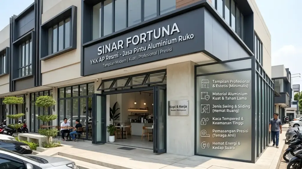 jasa pintu aluminium ruko