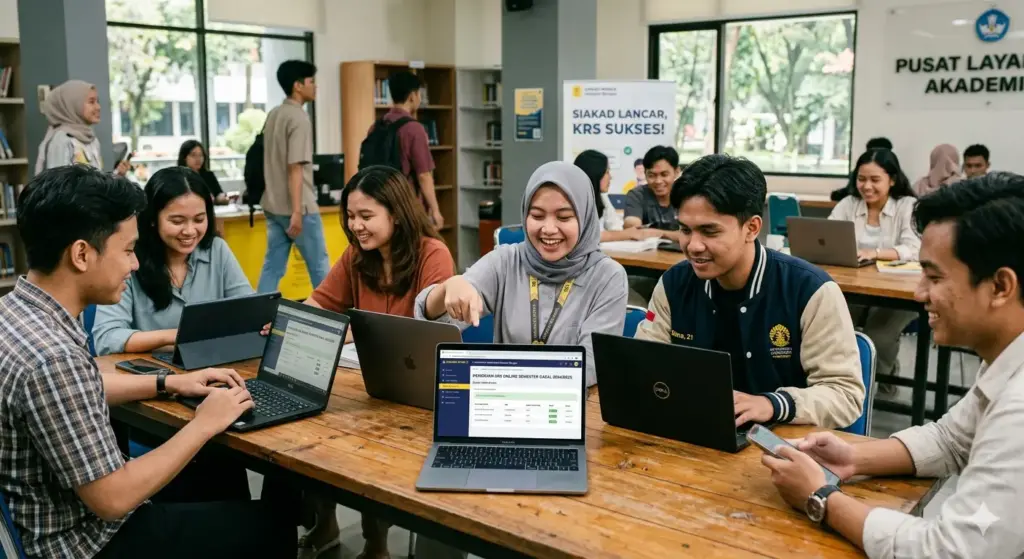 Aplikasi pengisian krs online di kampus.