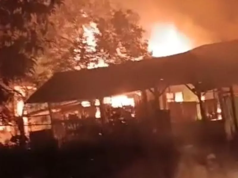 Ponpes Nurul Jadid Mesuji Dibakar