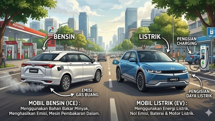 Mobil Listrik vs Mobil Bensin: Mana Lebih Hemat?