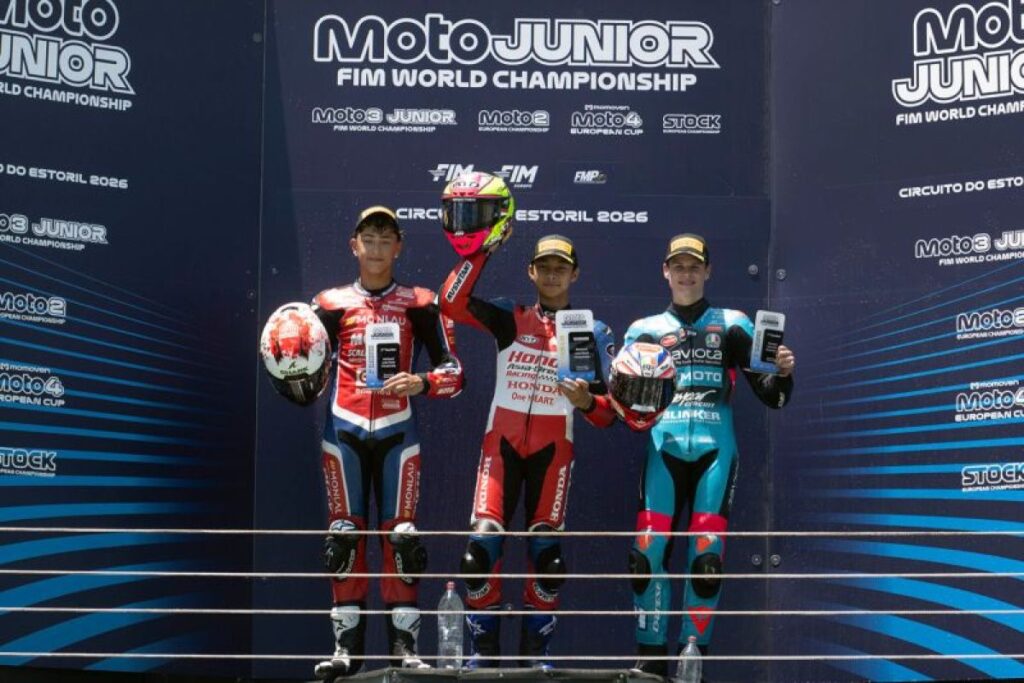 Kiandra Ramadhipa Juara Moto3 Junior Portugal