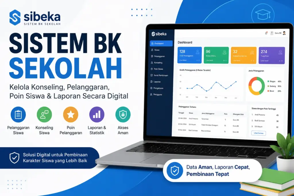 Dashboard Sibeka untuk Guru BK