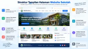 struktur website sekolah