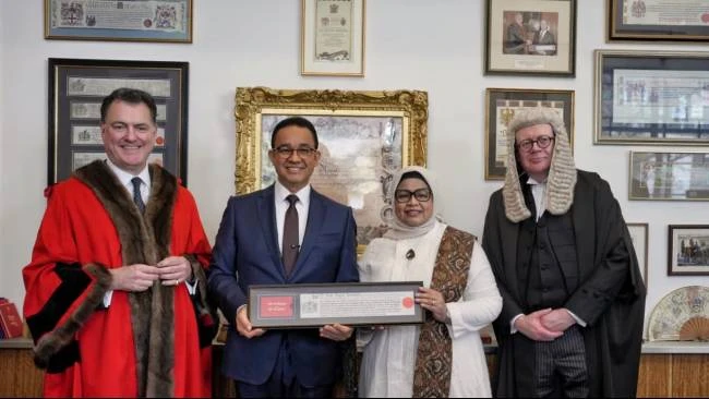 Anies Baswedan Freedom of the City of London